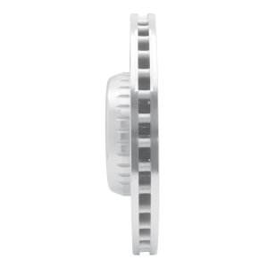 Mercedes-Benz C400 Brake Rotor (1) - Front Left - R1 Concepts - Drilled & Slotted - Silver - `15-`23